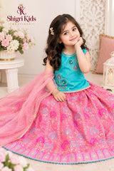Baby Fancy Sharara Suit – Raw Silk Embroidered Party Wear