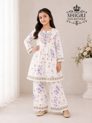 Bubble Cotton Lavender Suit