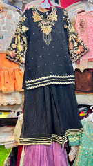 Sequence Work Crush Palazzo Suit - 3