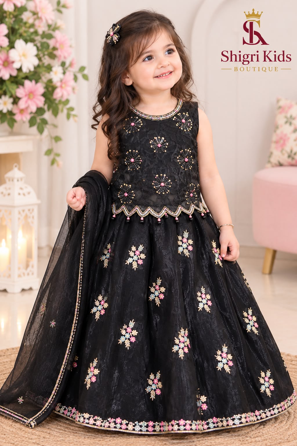 Khadi Net Choli Sharara Suit