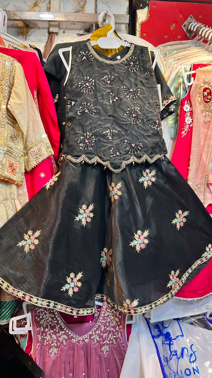 Khadi Net Choli Sharara Suit