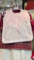 Pure Cotton Gol Daman Embroidered Suit