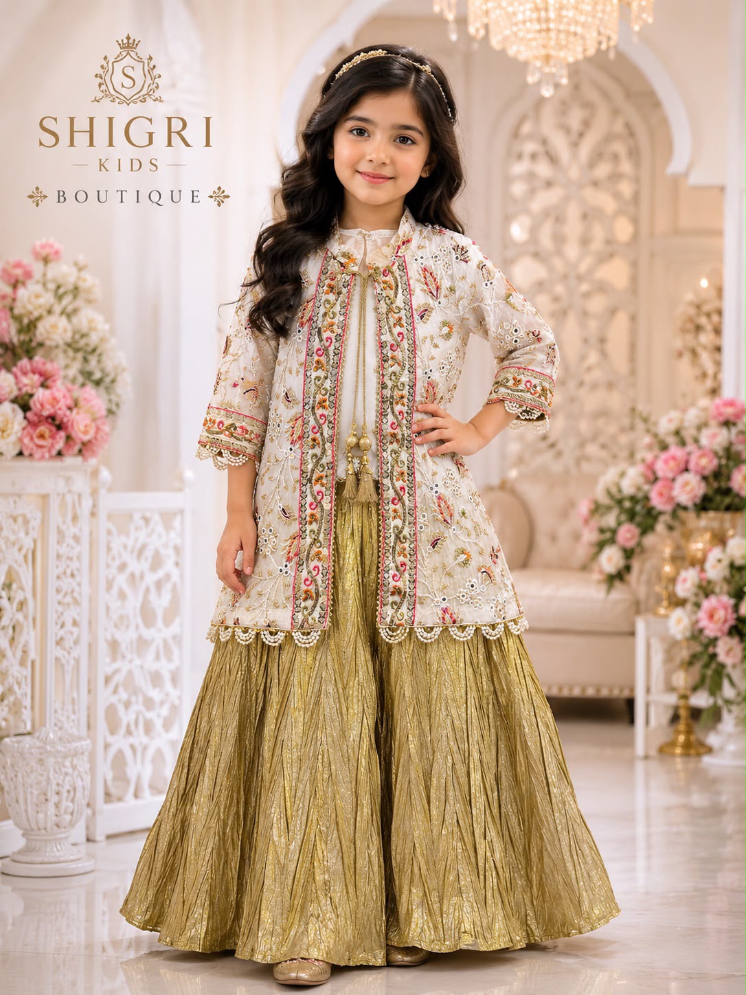 Baby Sharara Gown Suit