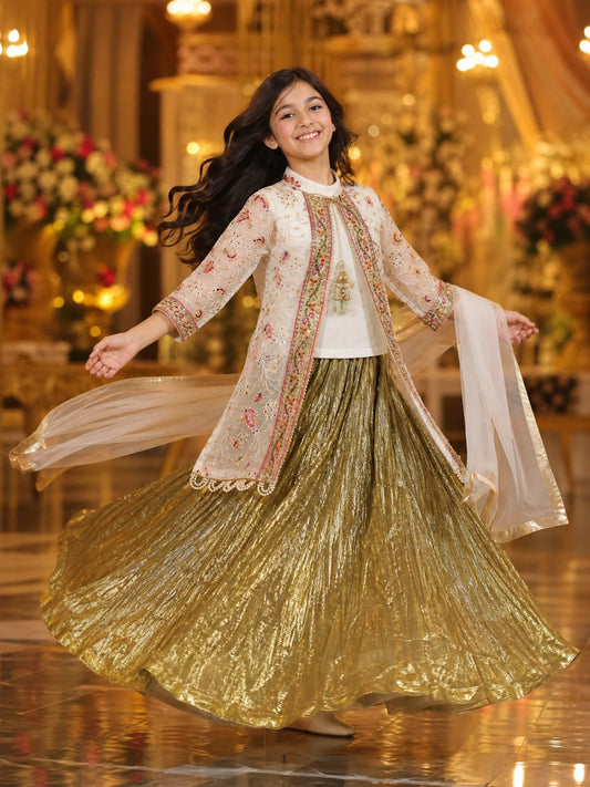 Baby Sharara Gown Suit - 2