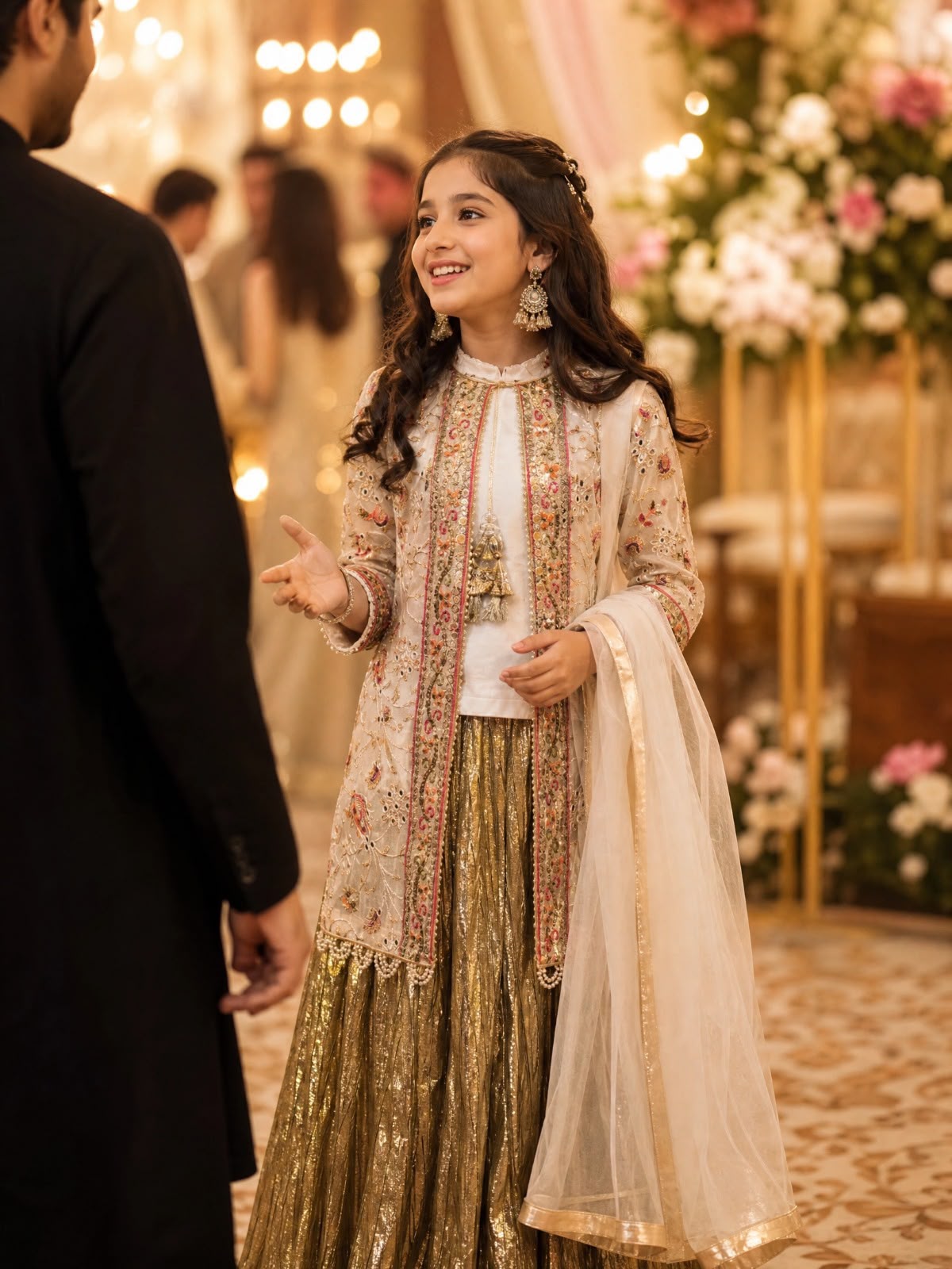 Baby Sharara Gown Suit - 4
