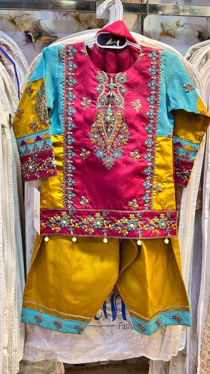 Metro Silk Farshi Shalwaar Suit - 2