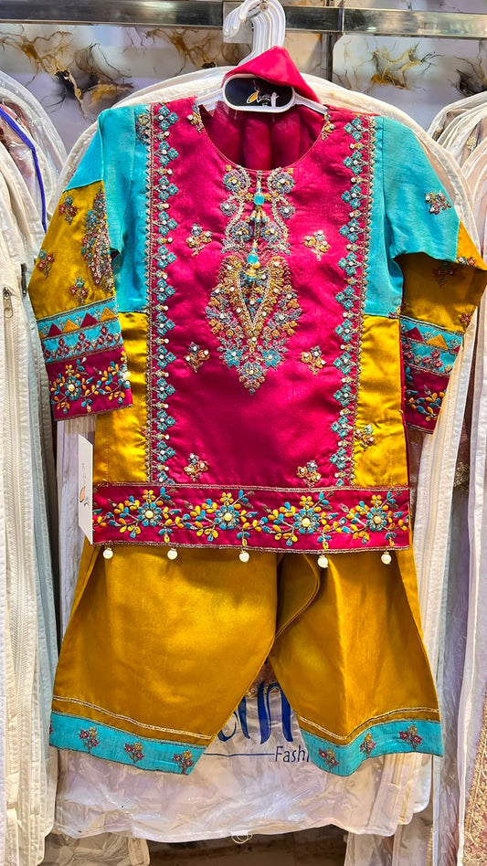Metro Silk Farshi Shalwaar Suit - 2