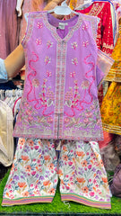 Pure Cotton Floral Print Suit - 2