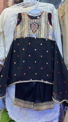 Metal Sequence Chiffon Suit - 4