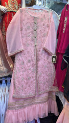 Chiffon Cord Embroidered Maxi - 2