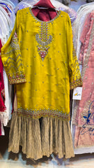 Shefoon Hand Embroidered Garara Suit - 2
