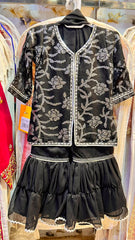 Metal Sequence Shefoon Garara Suit - 2