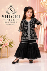 Metal Sequence Shefoon Garara Suit