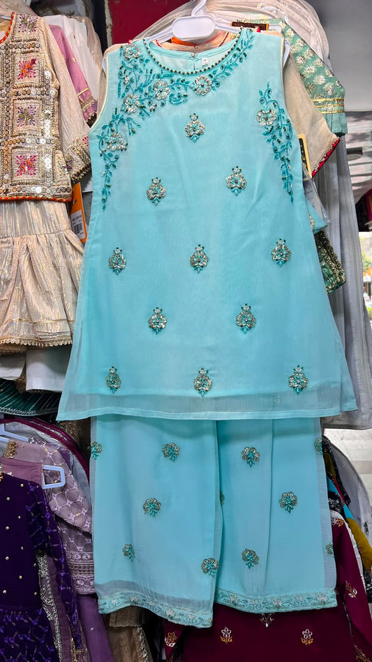 Shefoon Handwork Palazzo Suit - 2