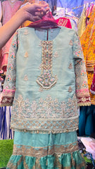 Khadi Fabric Garara Organza Suit - 2