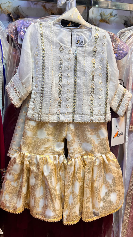 4-Sequence Embroidered Garara Suit - 2