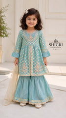 Organza Gota Work Garara Suit