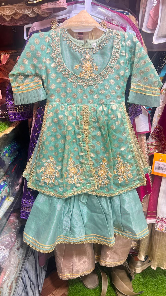 Organza Gota Work Garara Suit - 2