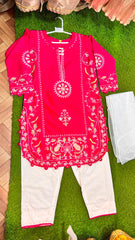 Rani Pink Cotton Suit - 2