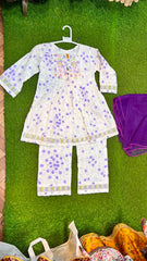 Bubble Cotton Lavender Suit - 2