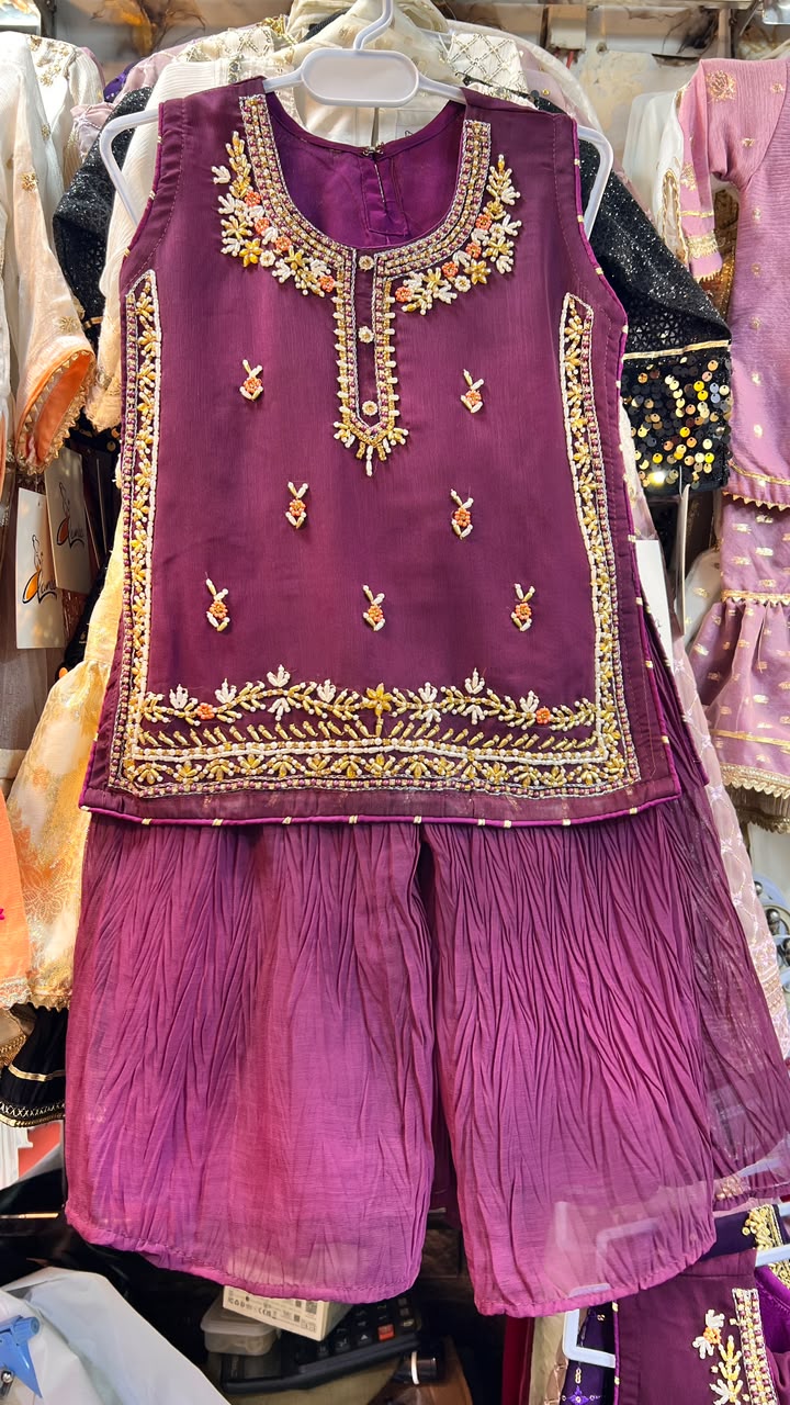 Crush Palazzo Kora Dapka Suit - 3