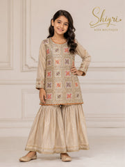 4-Sequence Mirror Work Garara Suit - 2