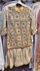 4-Sequence Mirror Work Garara Suit - 3