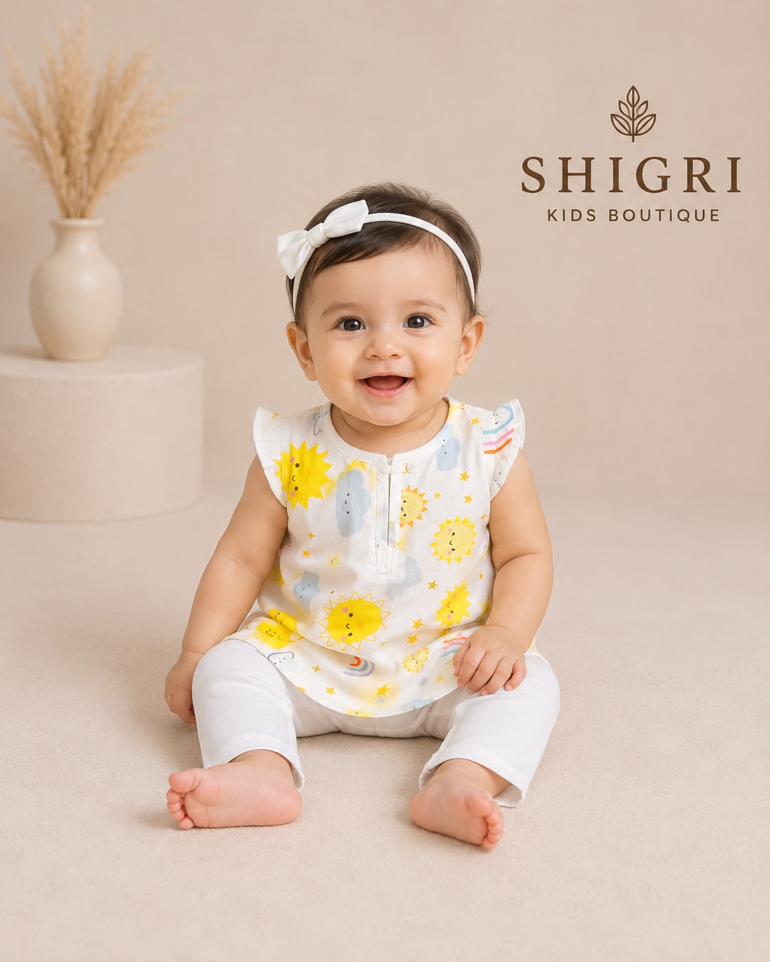 Sunshine Print Cotton Suit