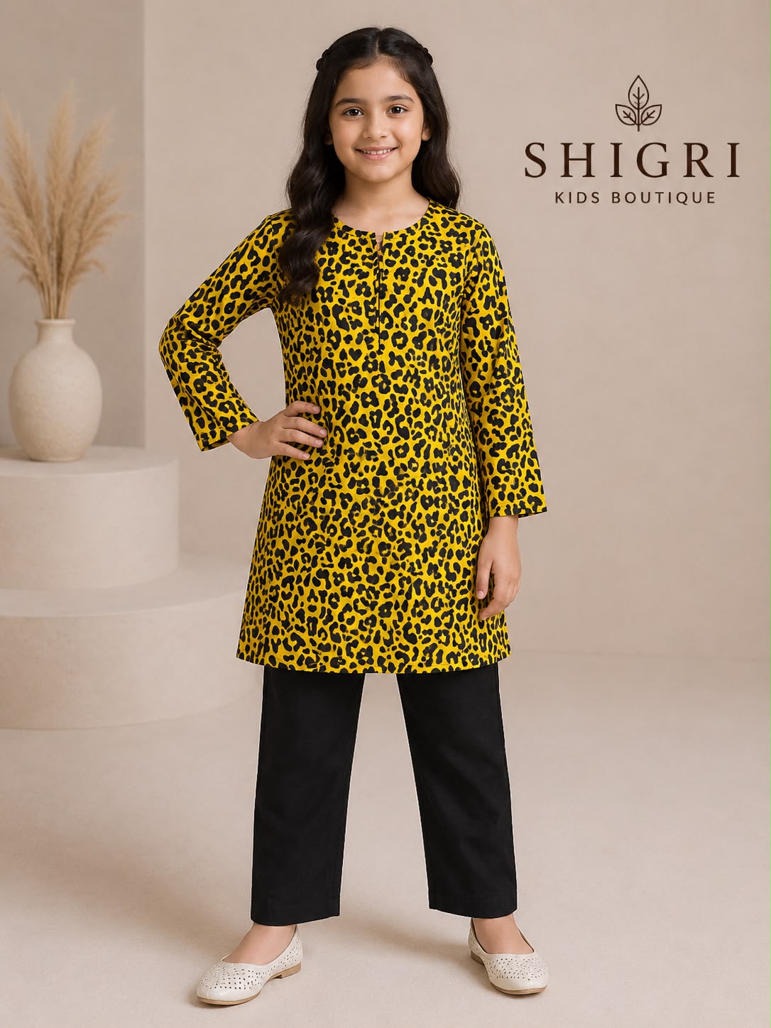 Yellow Leopard Print Suit - 2