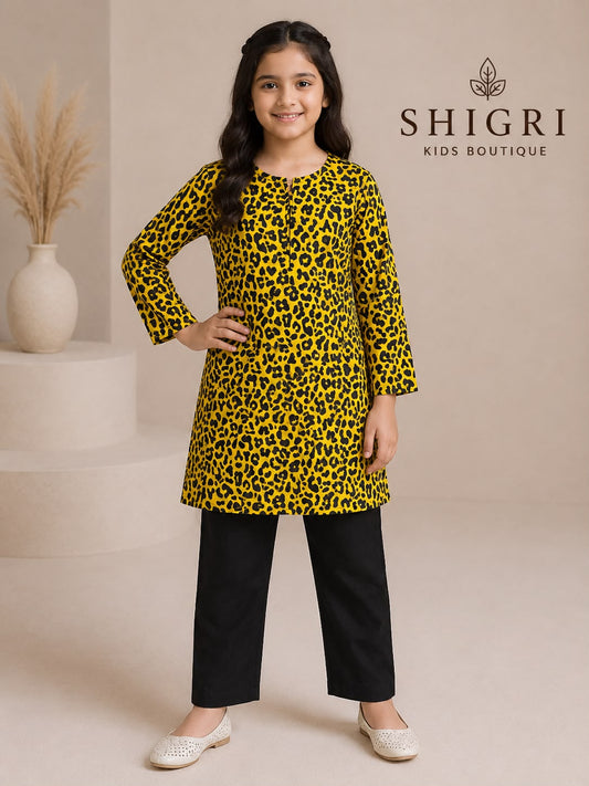Yellow Leopard Print Suit - 2