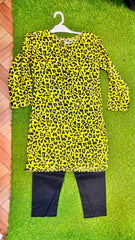 Yellow Leopard Print Suit - 3