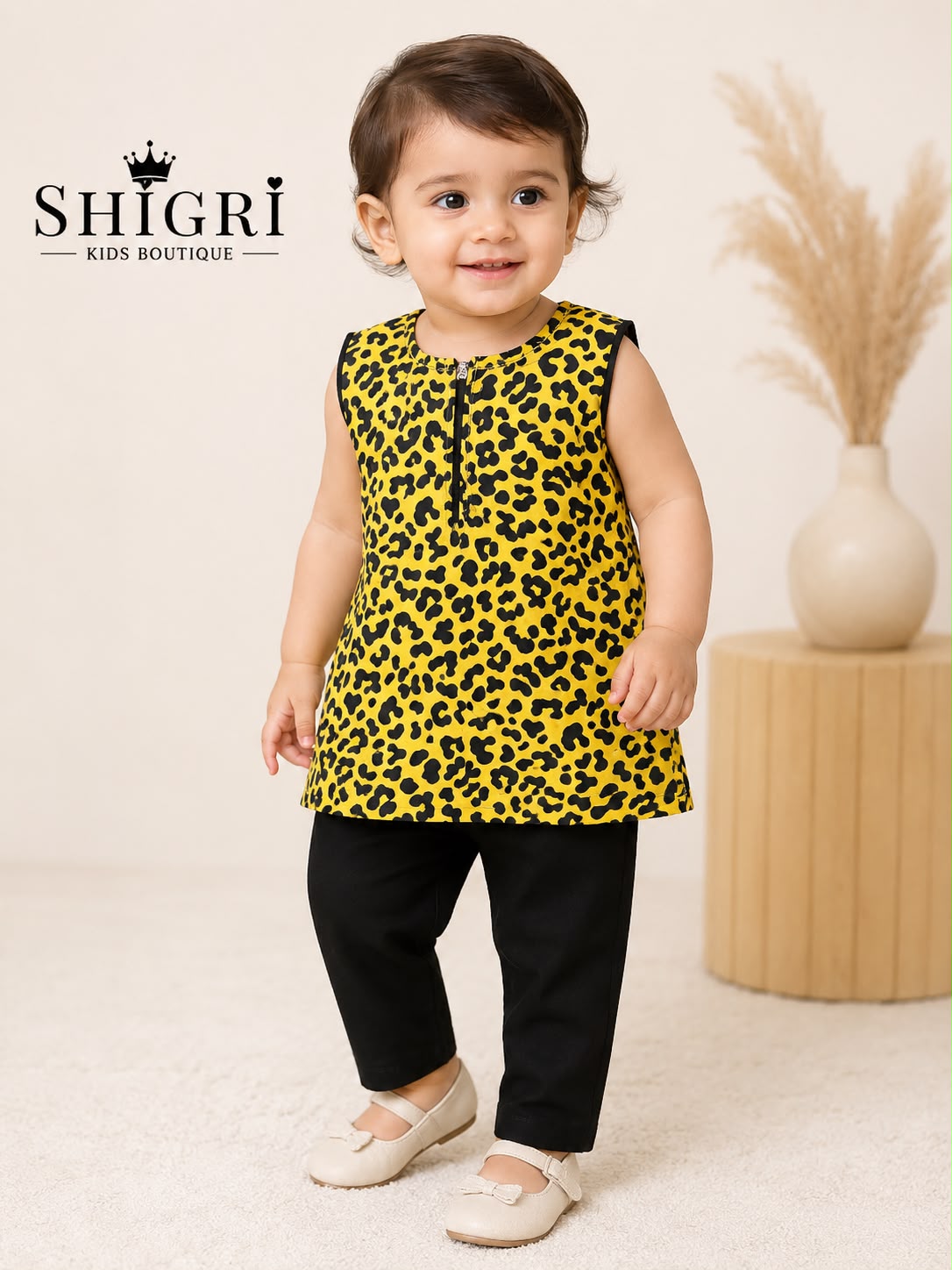 Yellow Leopard Print Suit