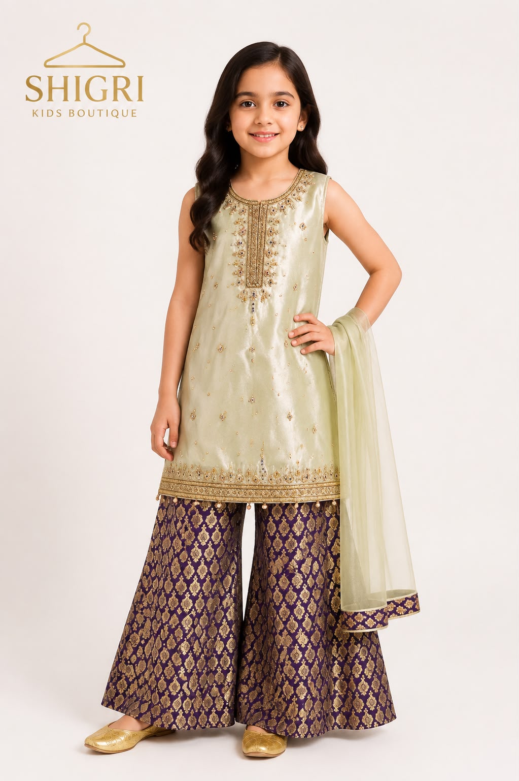 Mesori Handwork Palazzo Suit - 3