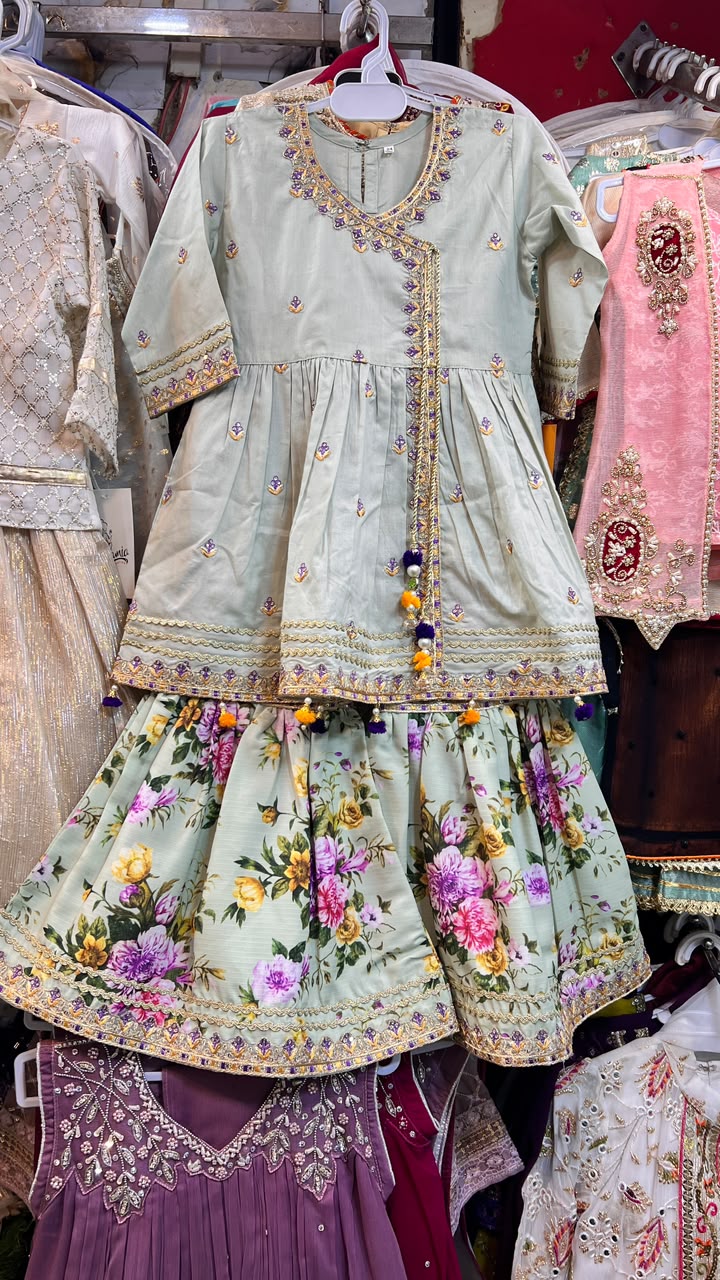 Angrakha Garara Style Suit - 4