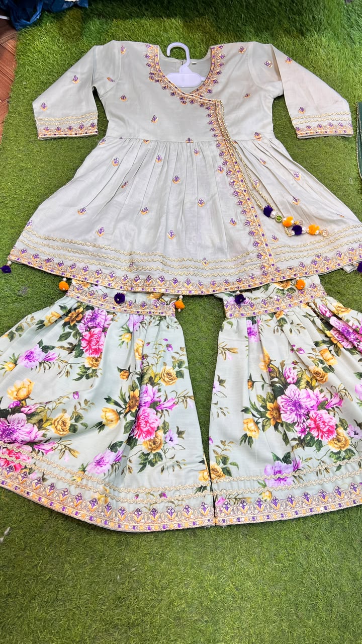 Angrakha Garara Style Suit - 5