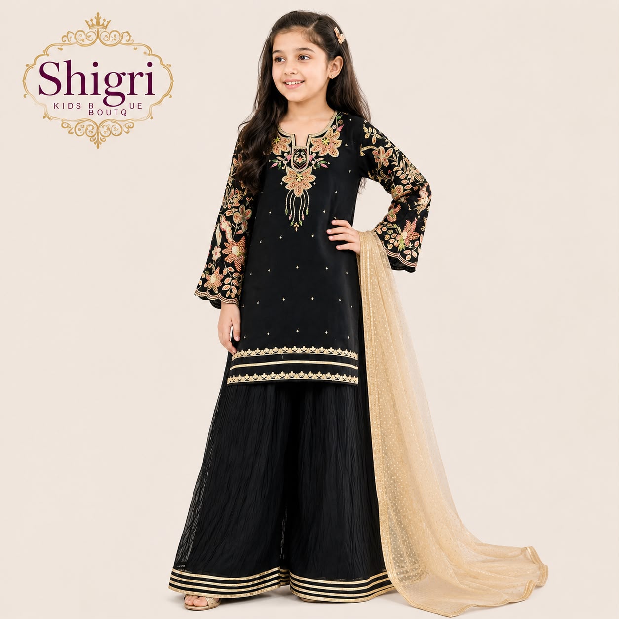 Sequence Work Crush Palazzo Suit - 2
