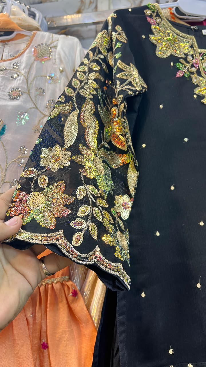 Sequence Work Crush Palazzo Suit - 7