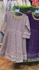 Chiffon Crisscross Embroidered Frock