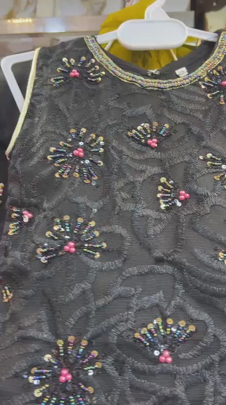 Khadi Net Choli Sharara Suit